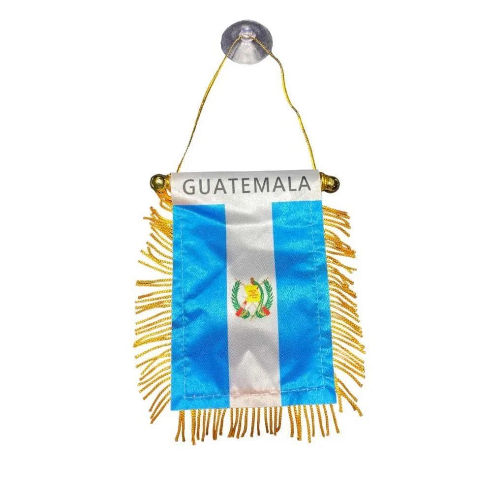 Guatemala Flag, Mini Banner, Car Mirror, Window Flag